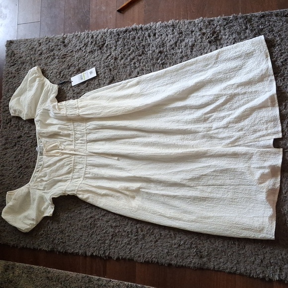 NWT Calvin Klein Sz 14 ivory summer dress - Picture 3 of 10